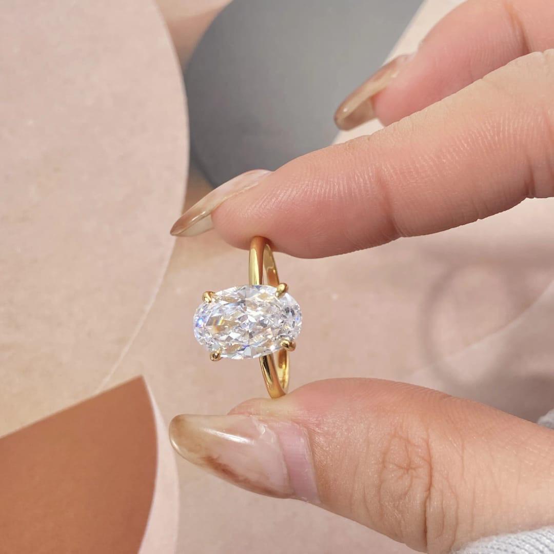 Oval Solitaire Ring