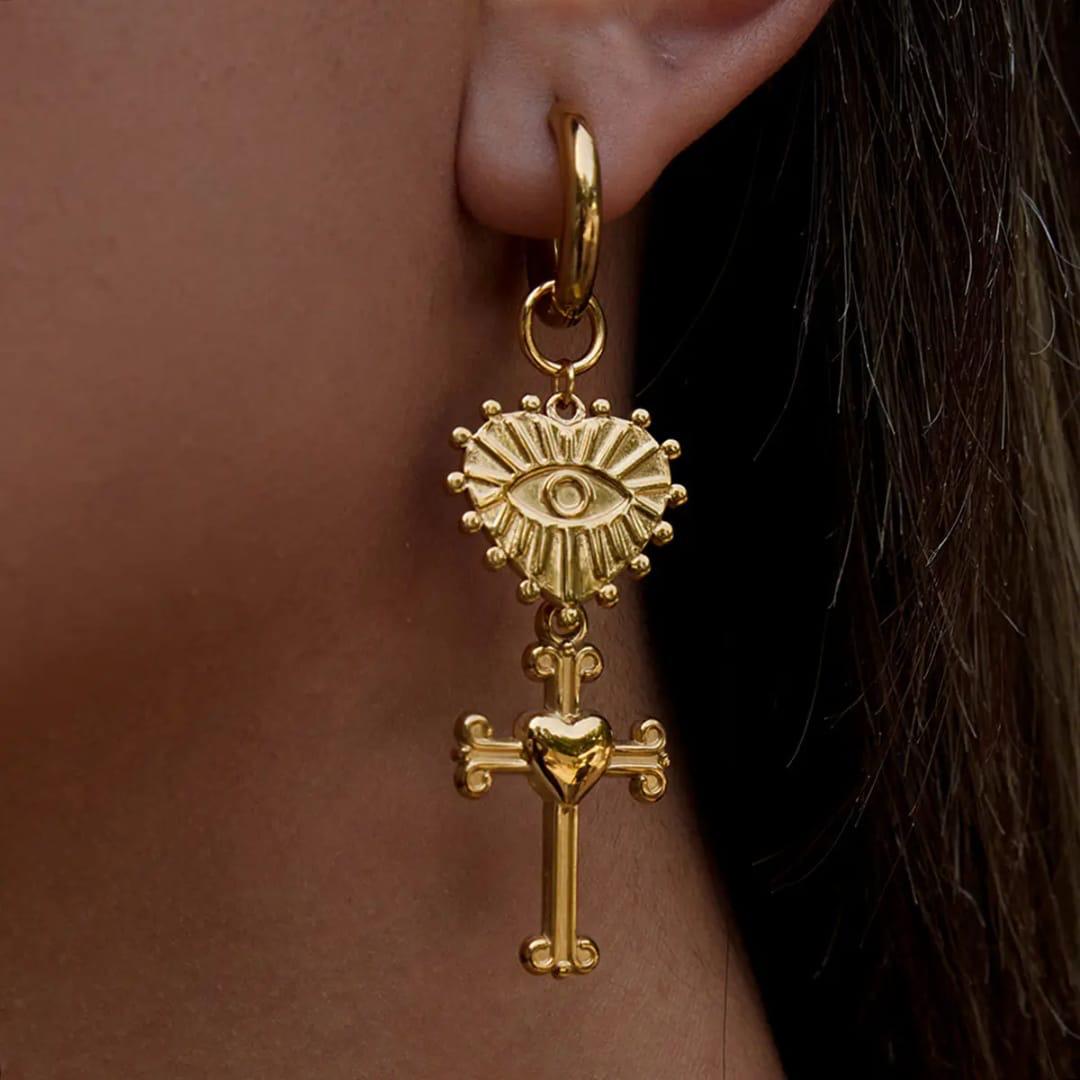 Statement Cross Earrings