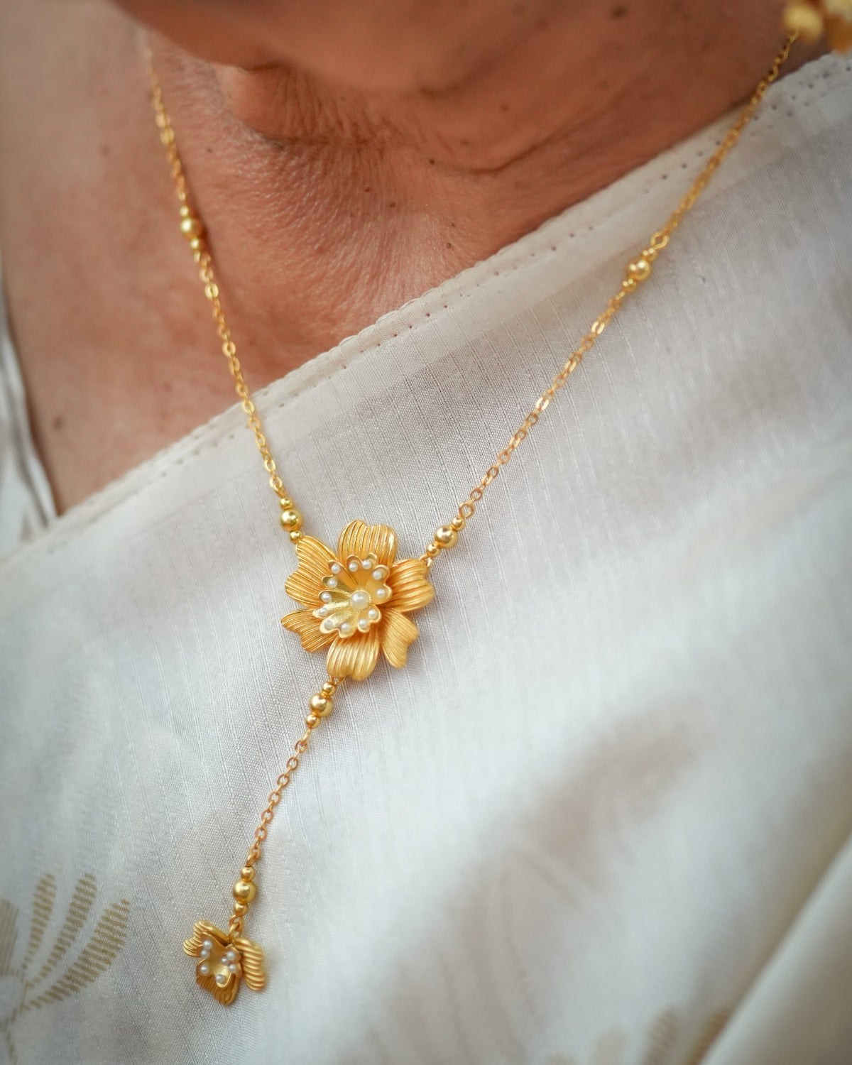 Mother's Garden Y Necklace