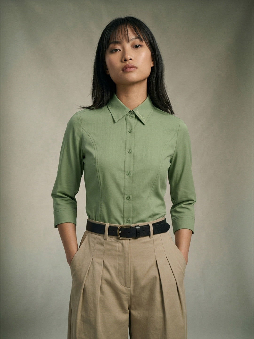 The Studio Shirt Women - Sage Green