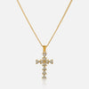 Studded Cross Waterproof Pendant