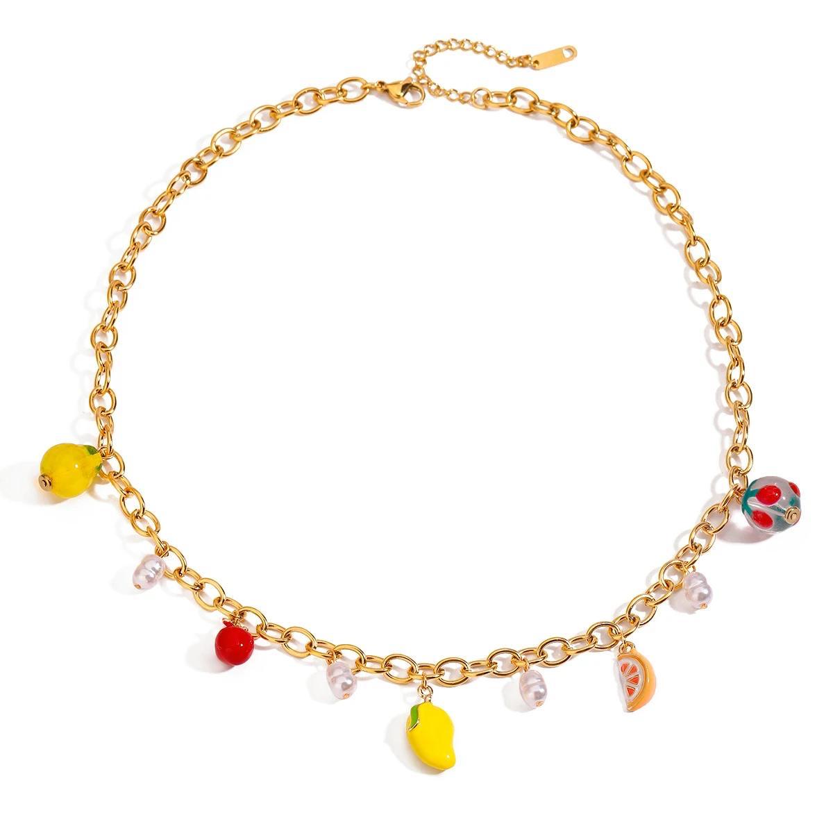Fruit Charms Waterproof Necklace