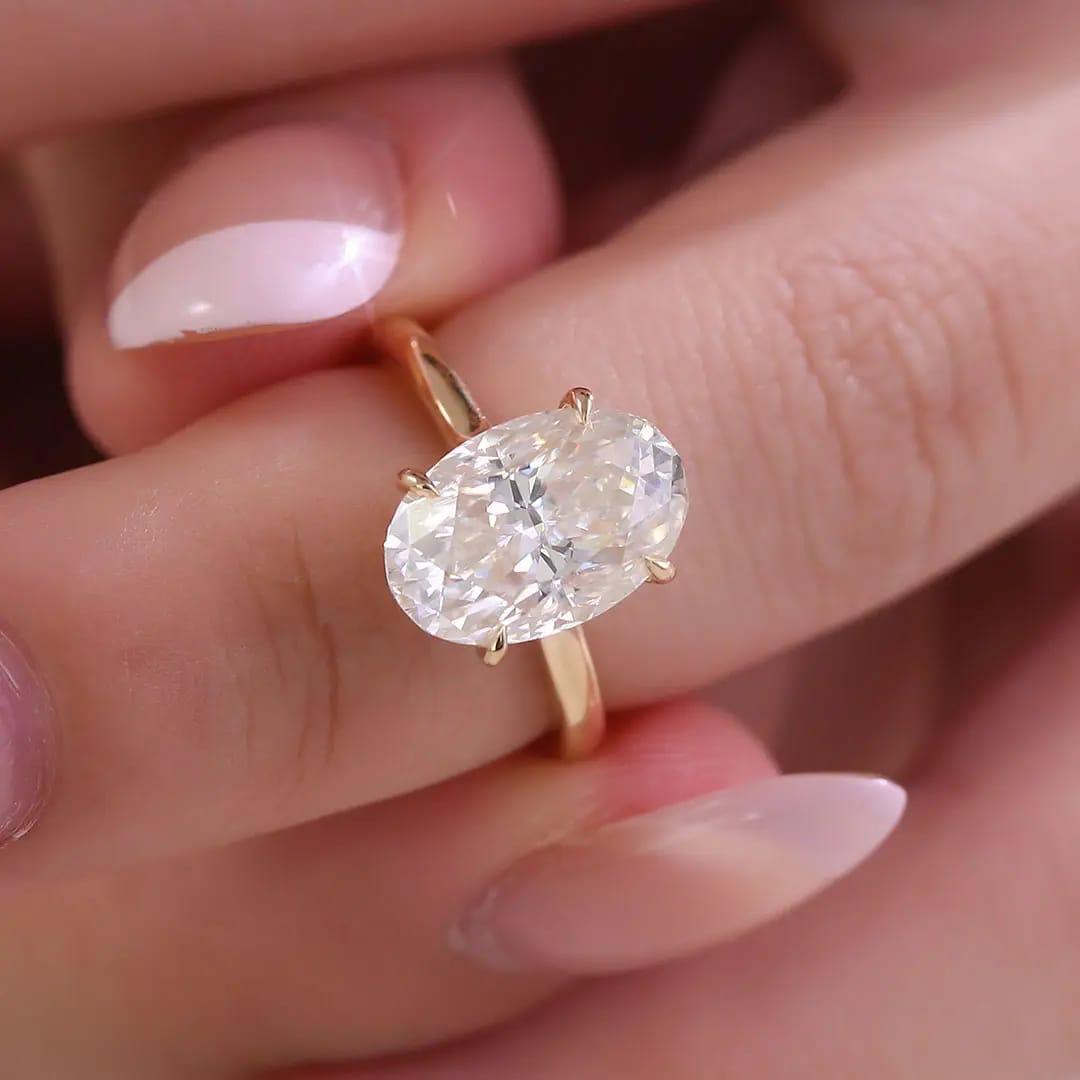 Oval Solitaire Ring