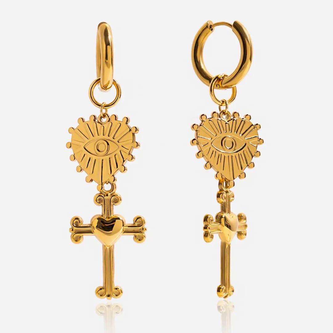 Statement Cross Earrings