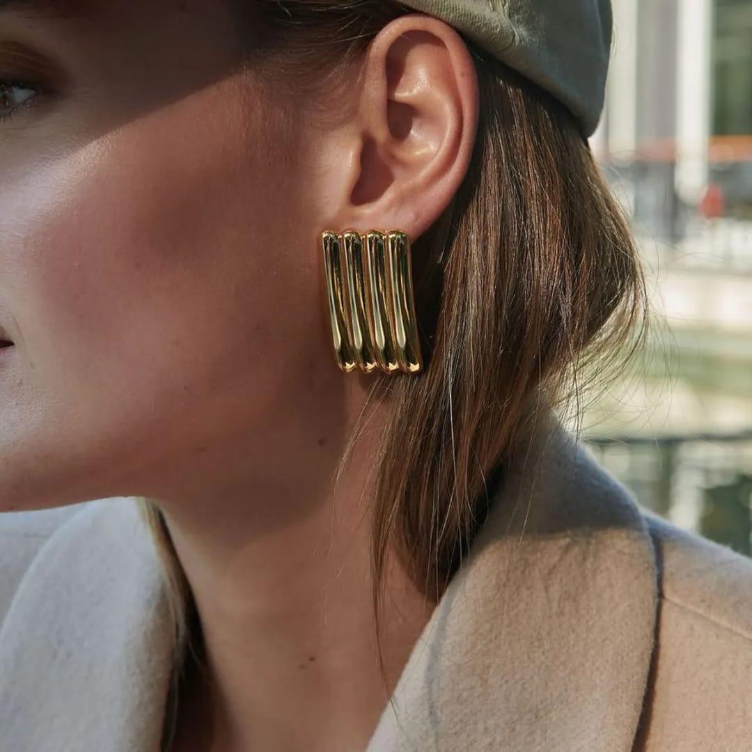 Rectangular Statement Earrings