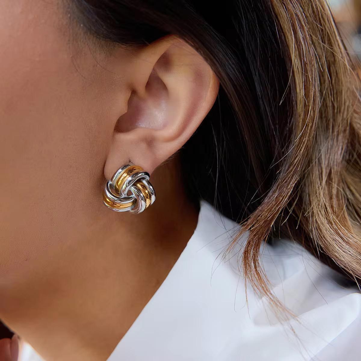 Noor Waterproof Mixed Metals Earrings
