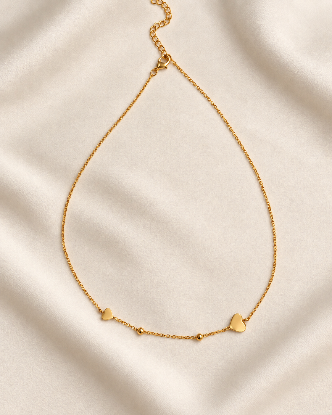 Paired Heart Necklace