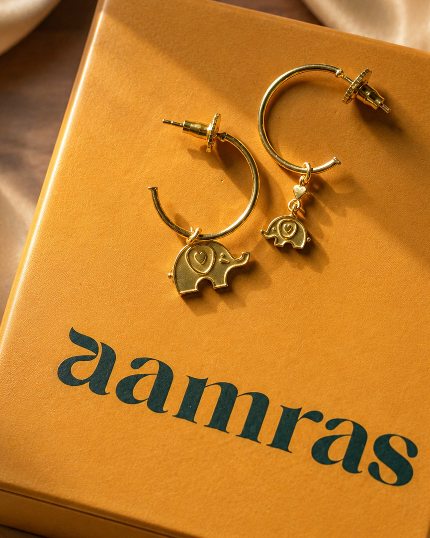 Ele & Calf Mismatched Hoops