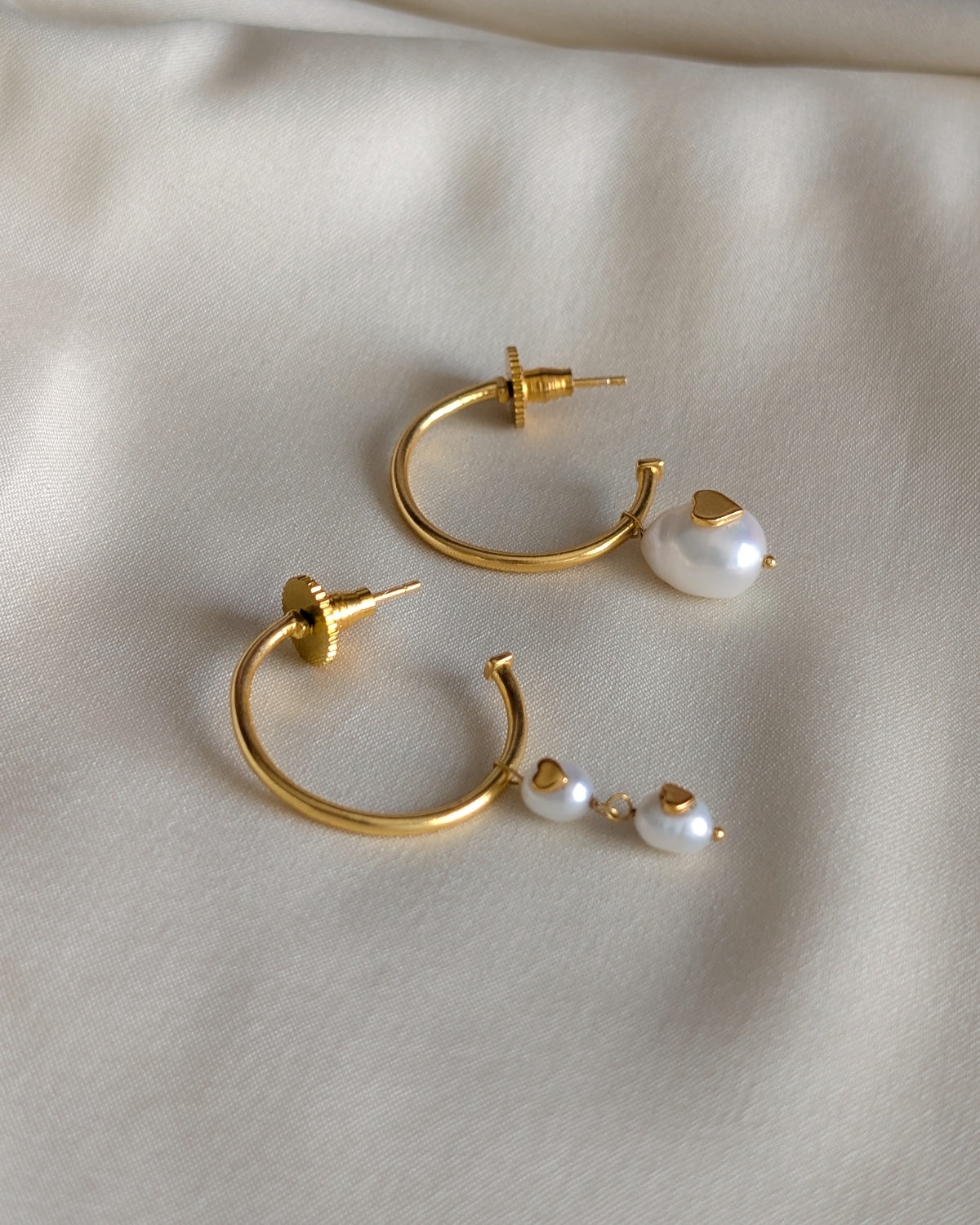 Love Times Two Mismatched Hoops