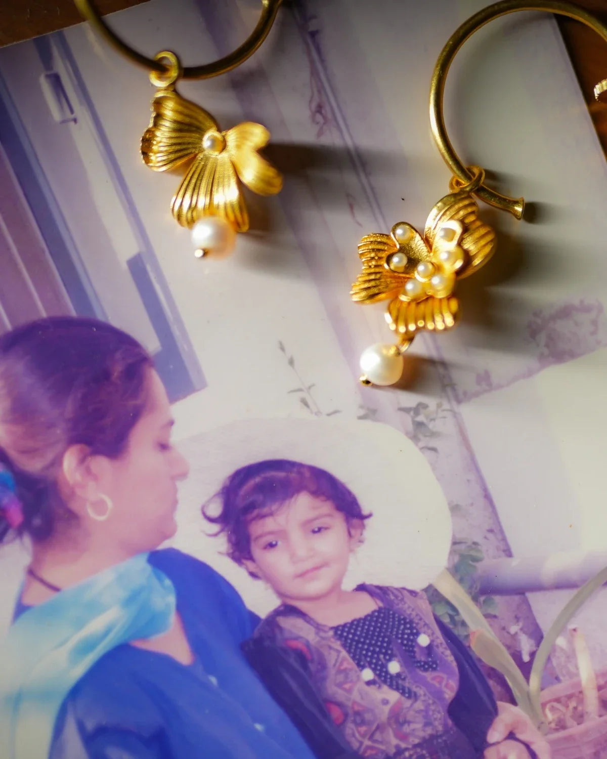 Flower Power Mismatched Hoops