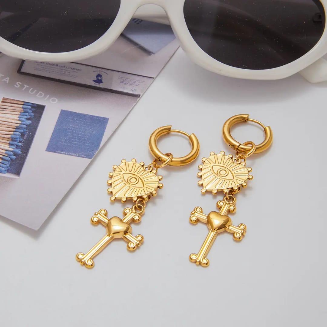Statement Cross Earrings
