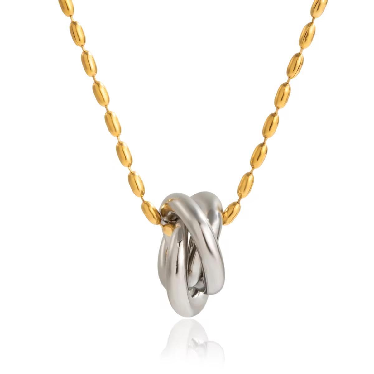 Aster Mixed Metal Waterproof Necklace