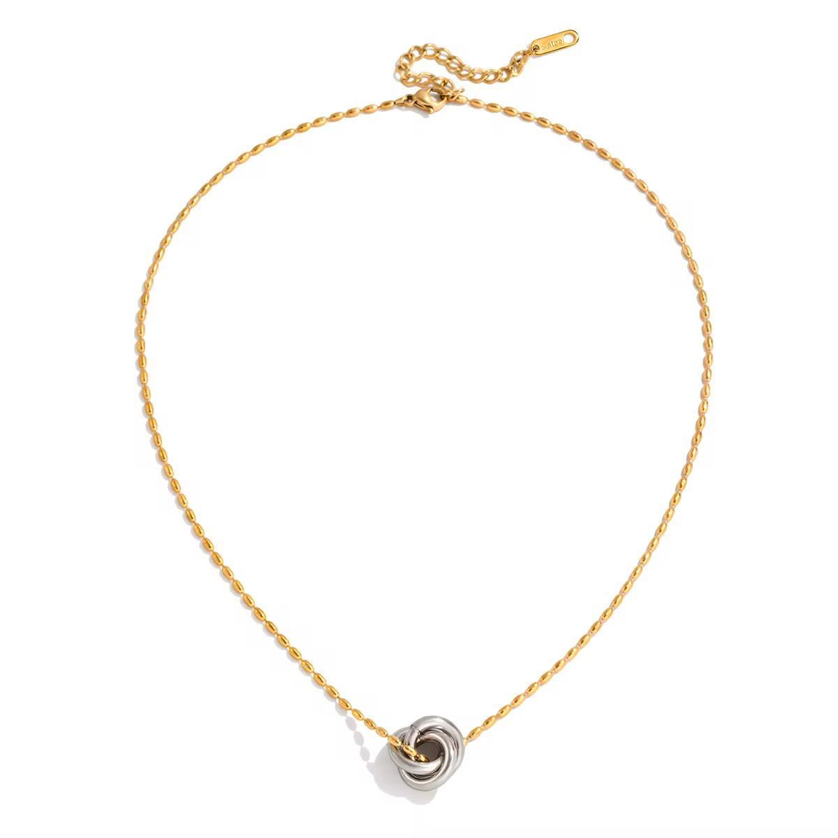 Aster Mixed Metal Waterproof Necklace