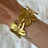 Chunky Flower Bracelet Cuff