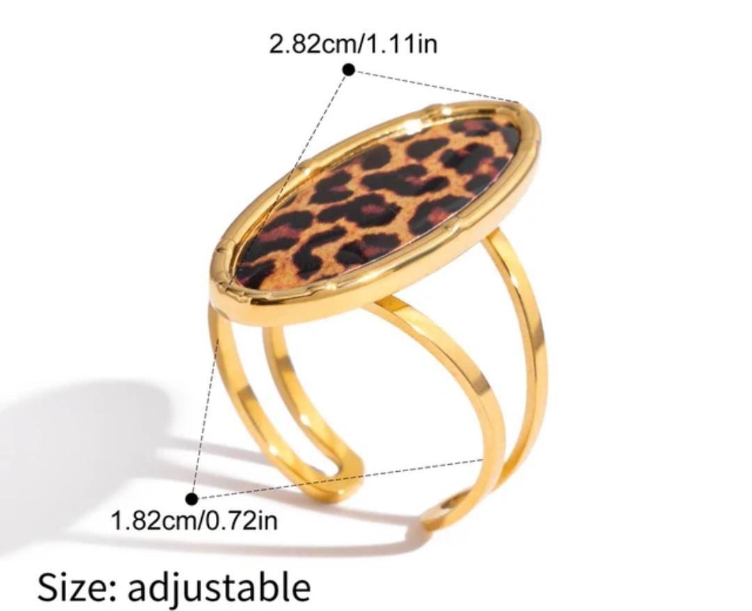 Leopard Print Luxe Waterproof Rings