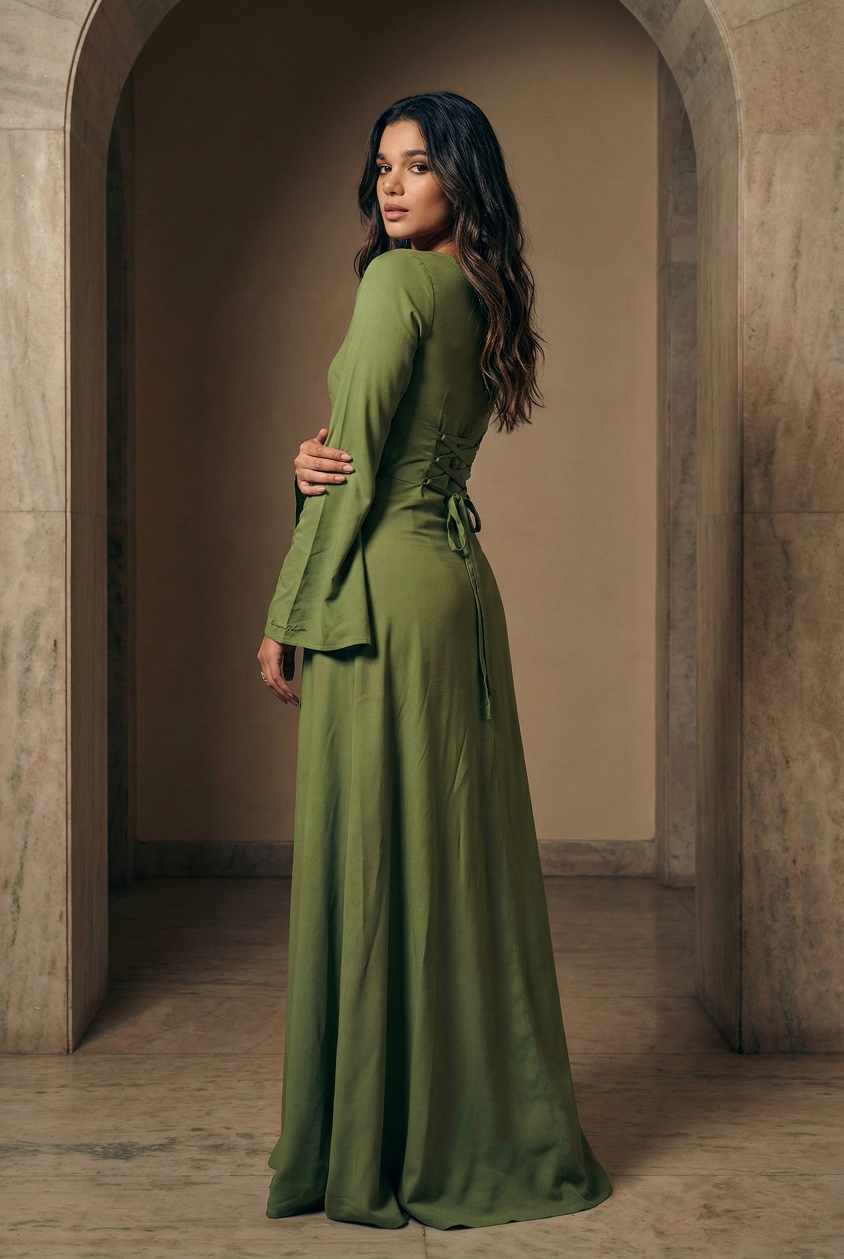 The Olive Muse Gown