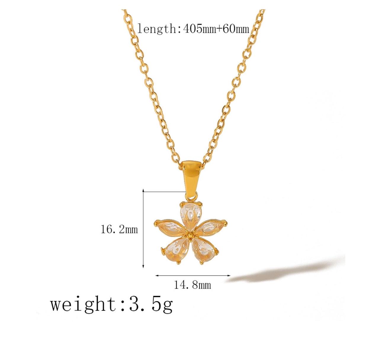 Flower Pendant Necklace