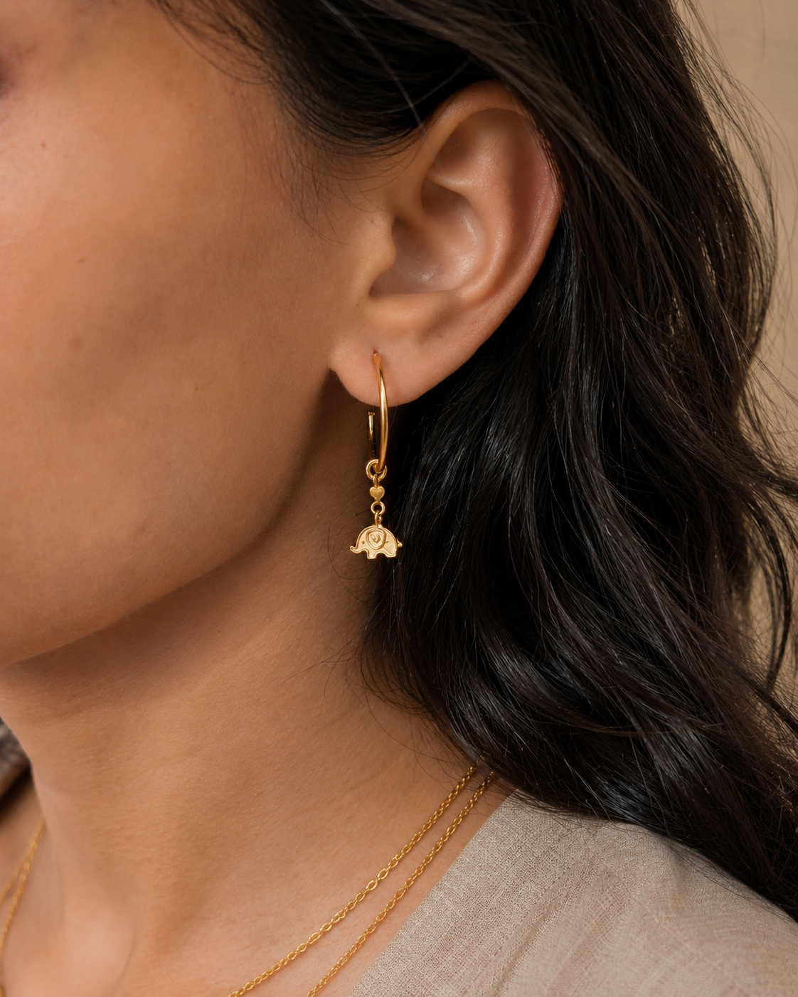 Ele & Calf Mismatched Hoops