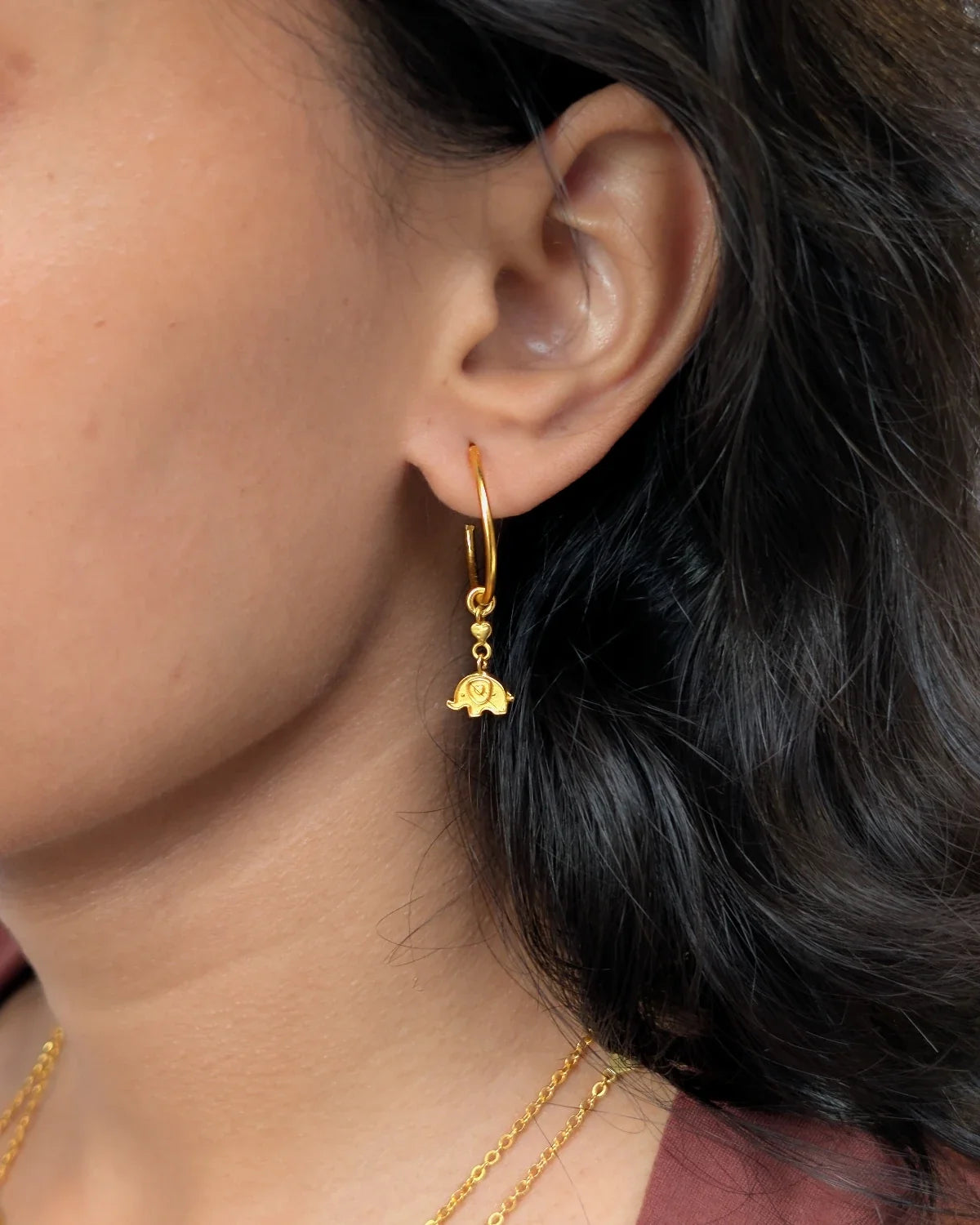 Ele & Calf Mismatched Hoops