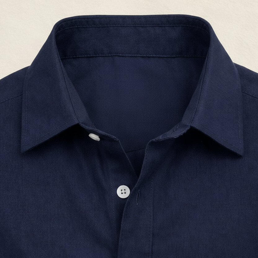 Navy Blue Kiro Full-Sleeved Shirt