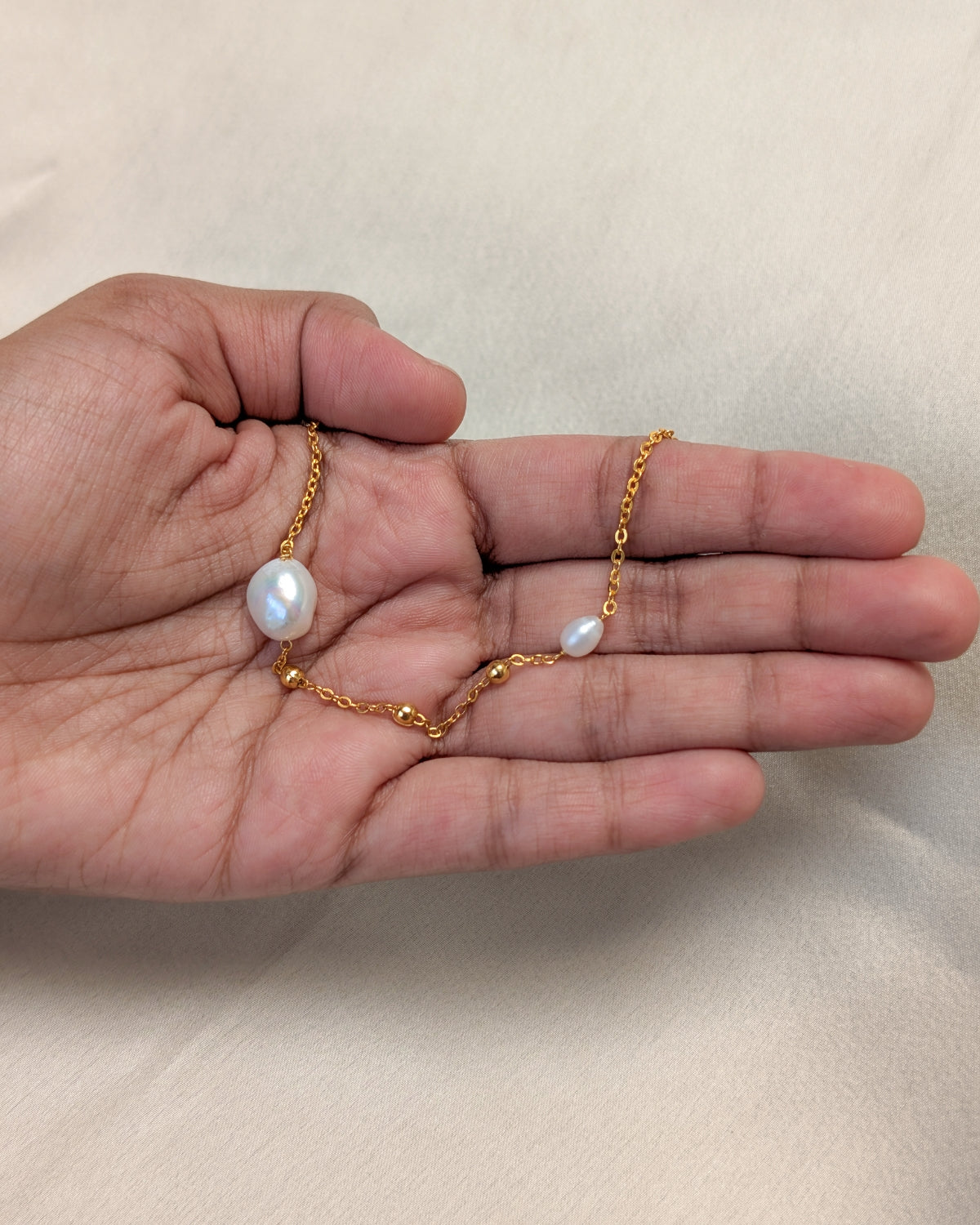 Paired Pearl Necklace