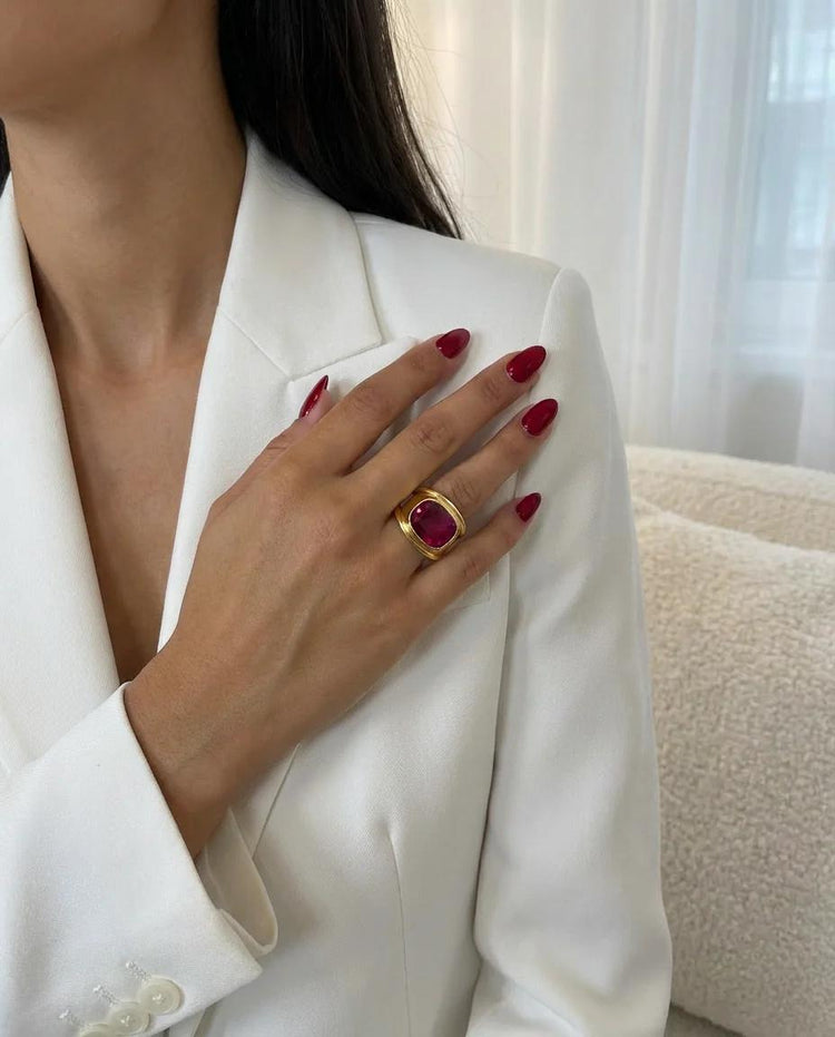 Ruby Dome Statement Ring