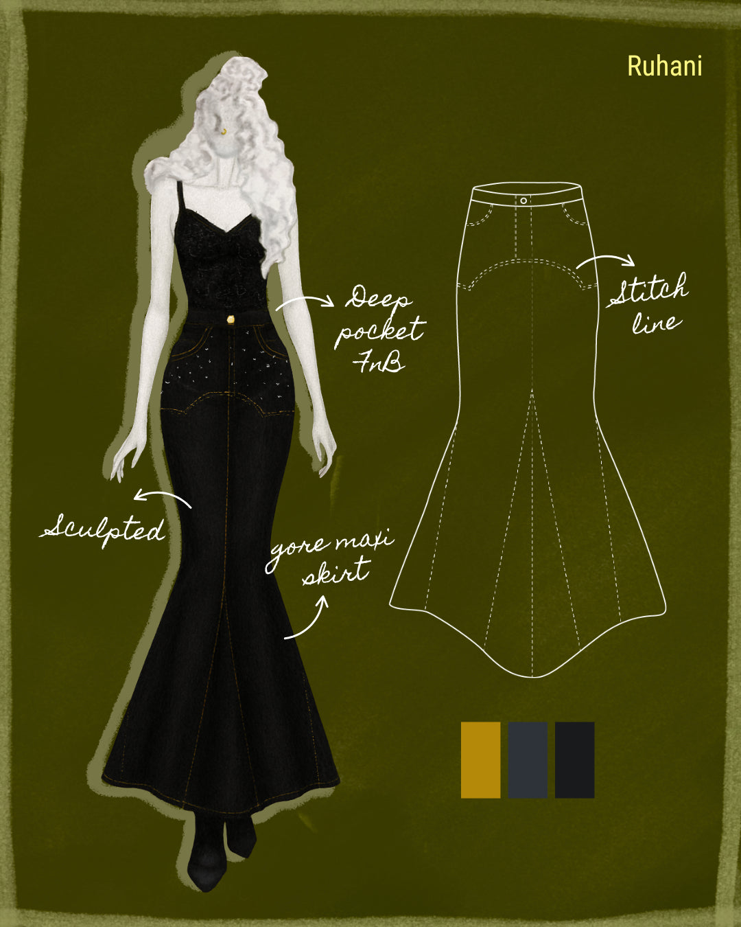 RUHANI Maxi Skirt