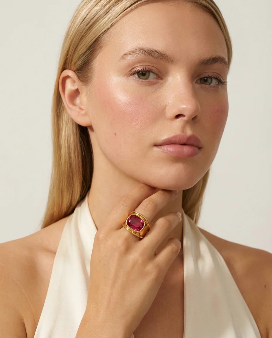Ruby Dome Statement Ring