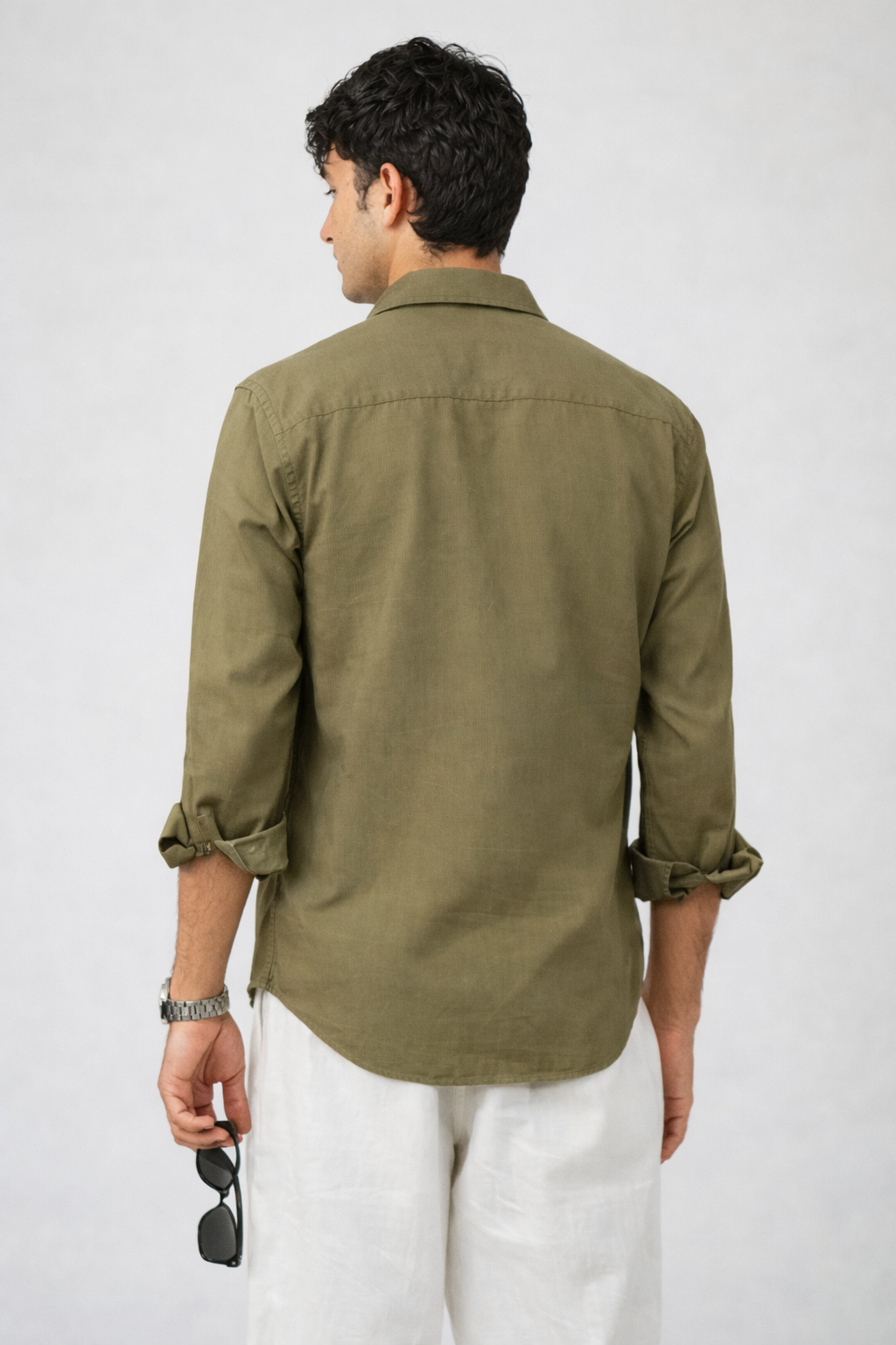 Olive Green Kiro Full-Sleeved Shirt