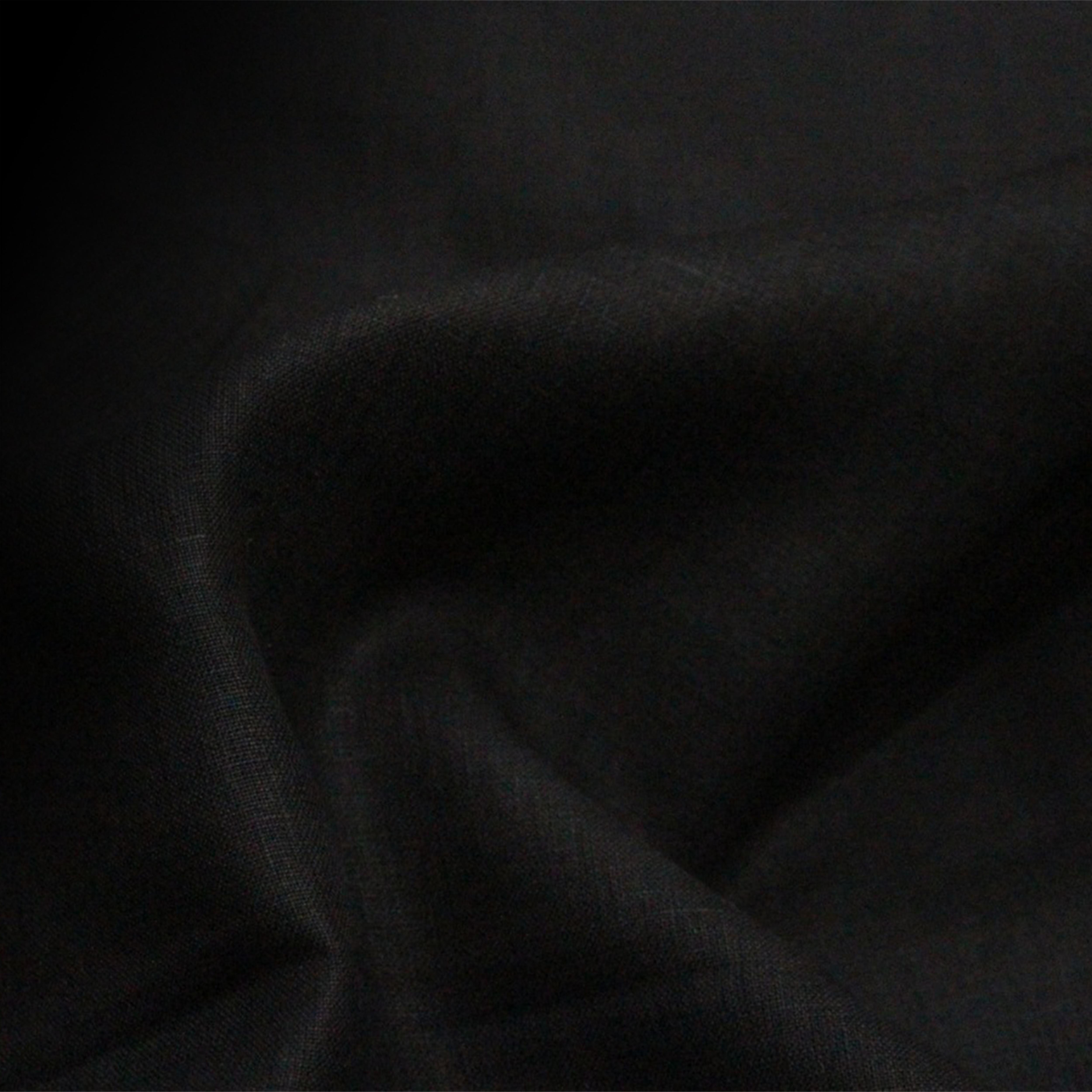 Close-up of dark Linen fabric texture
