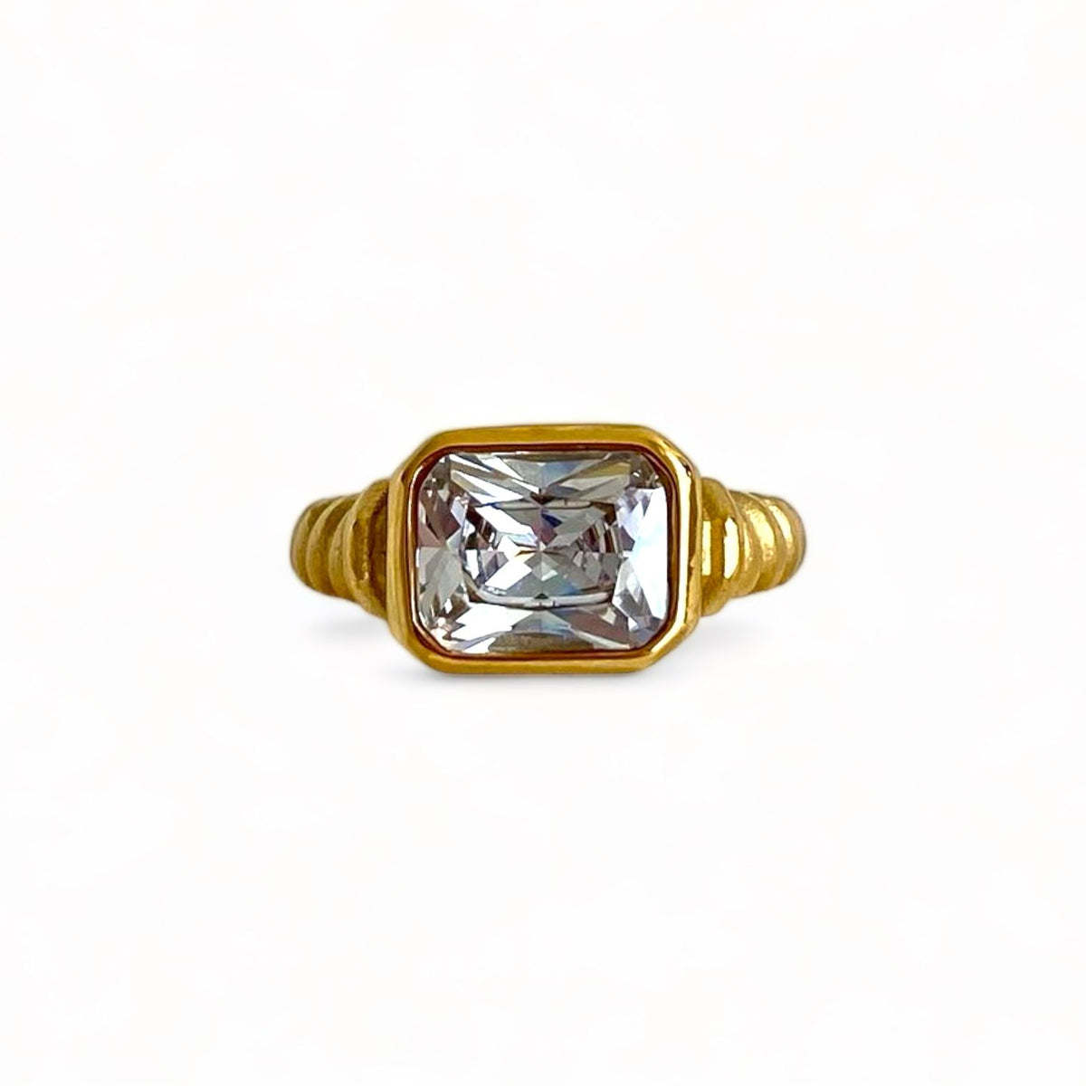 Braded Crystal Waterproof  Ring
