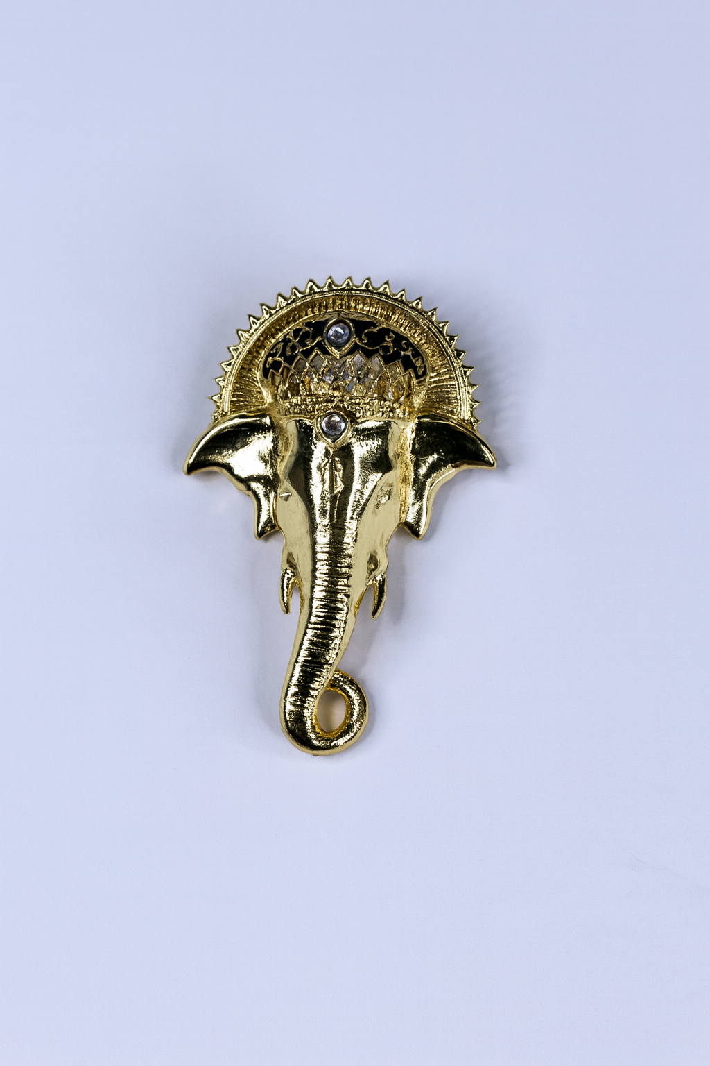 Elephant with Enamel Brooch