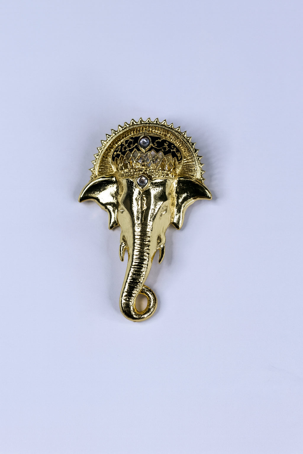 Elephant with Enamel Brooch