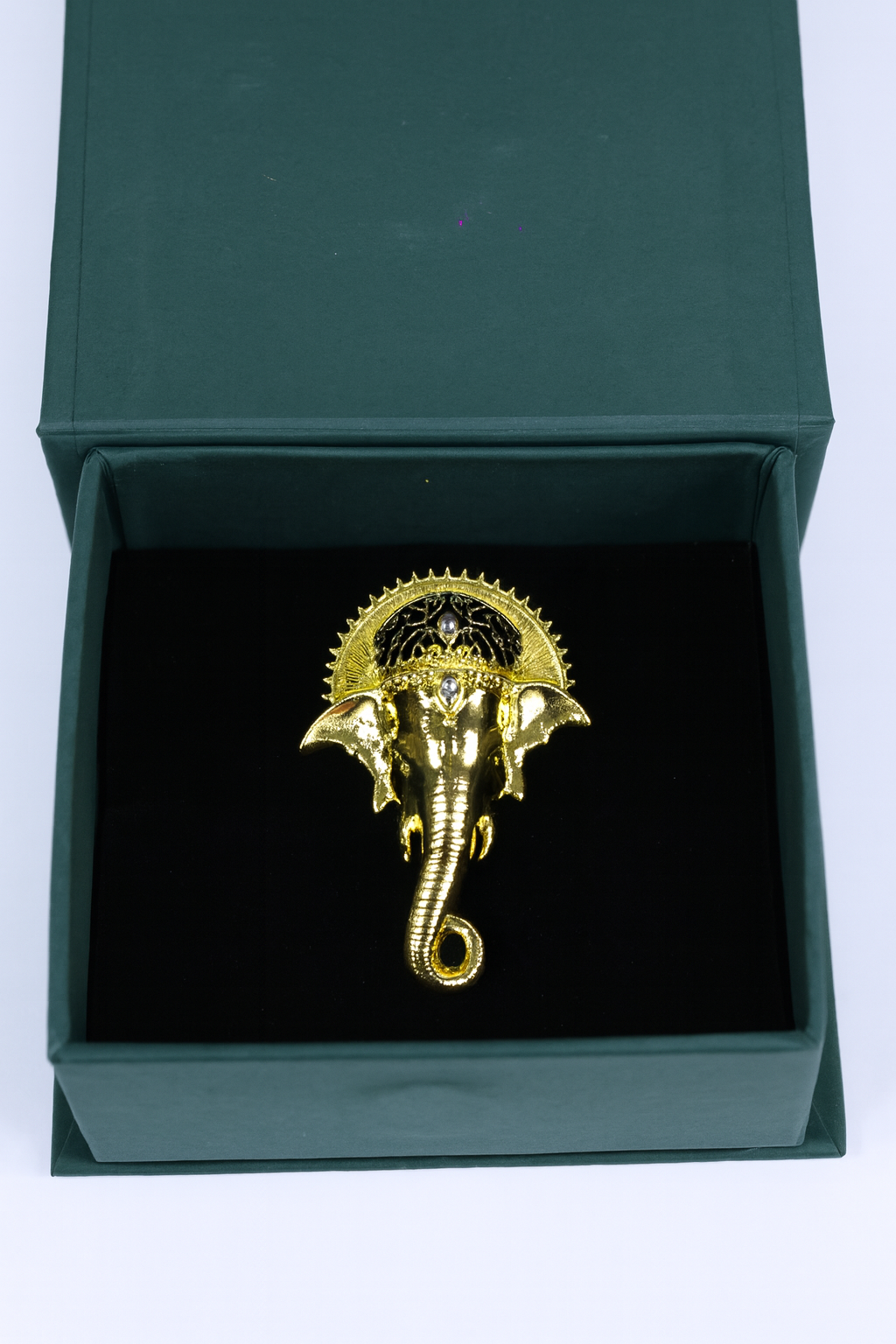 Elephant with Enamel Brooch