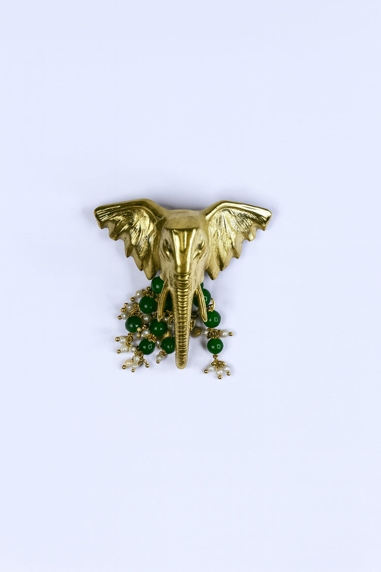 Elephant with Puvaii Brooch