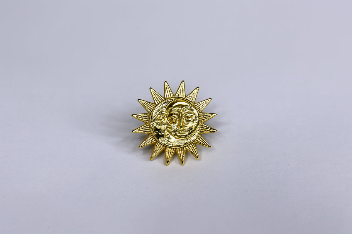 Sun & Moon Brooch