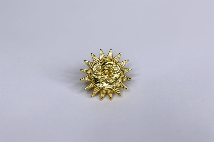 Sun & Moon Brooch