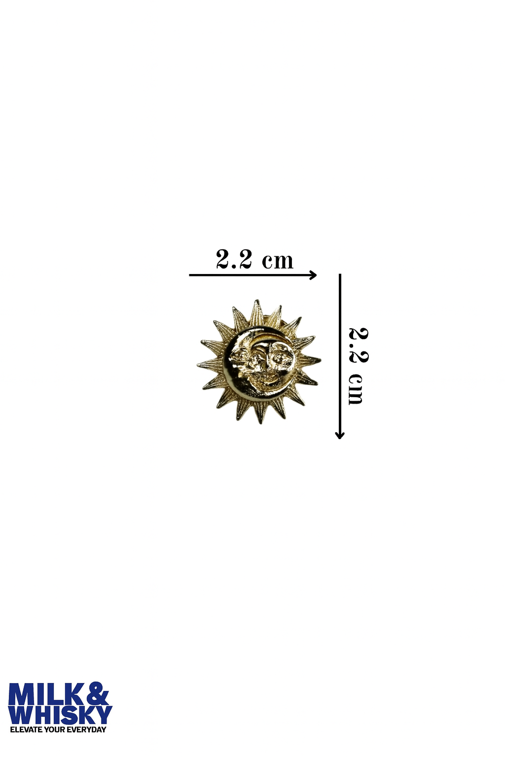Sun & Moon Brooch