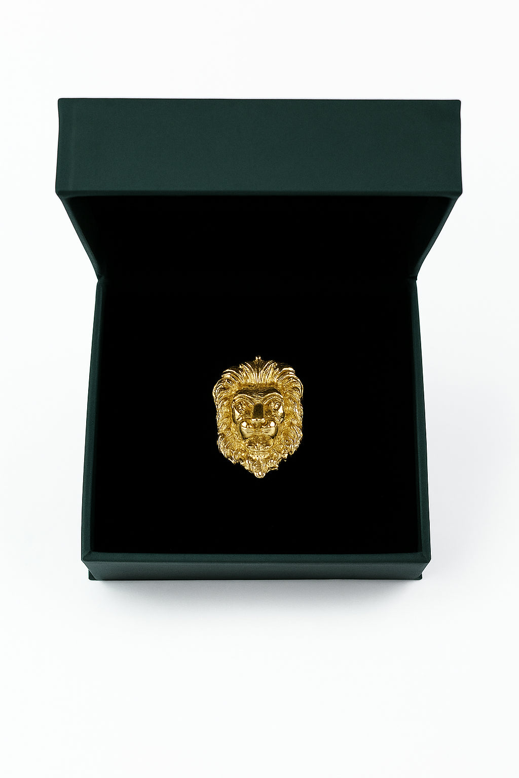 Flat Faced Lion Brooch