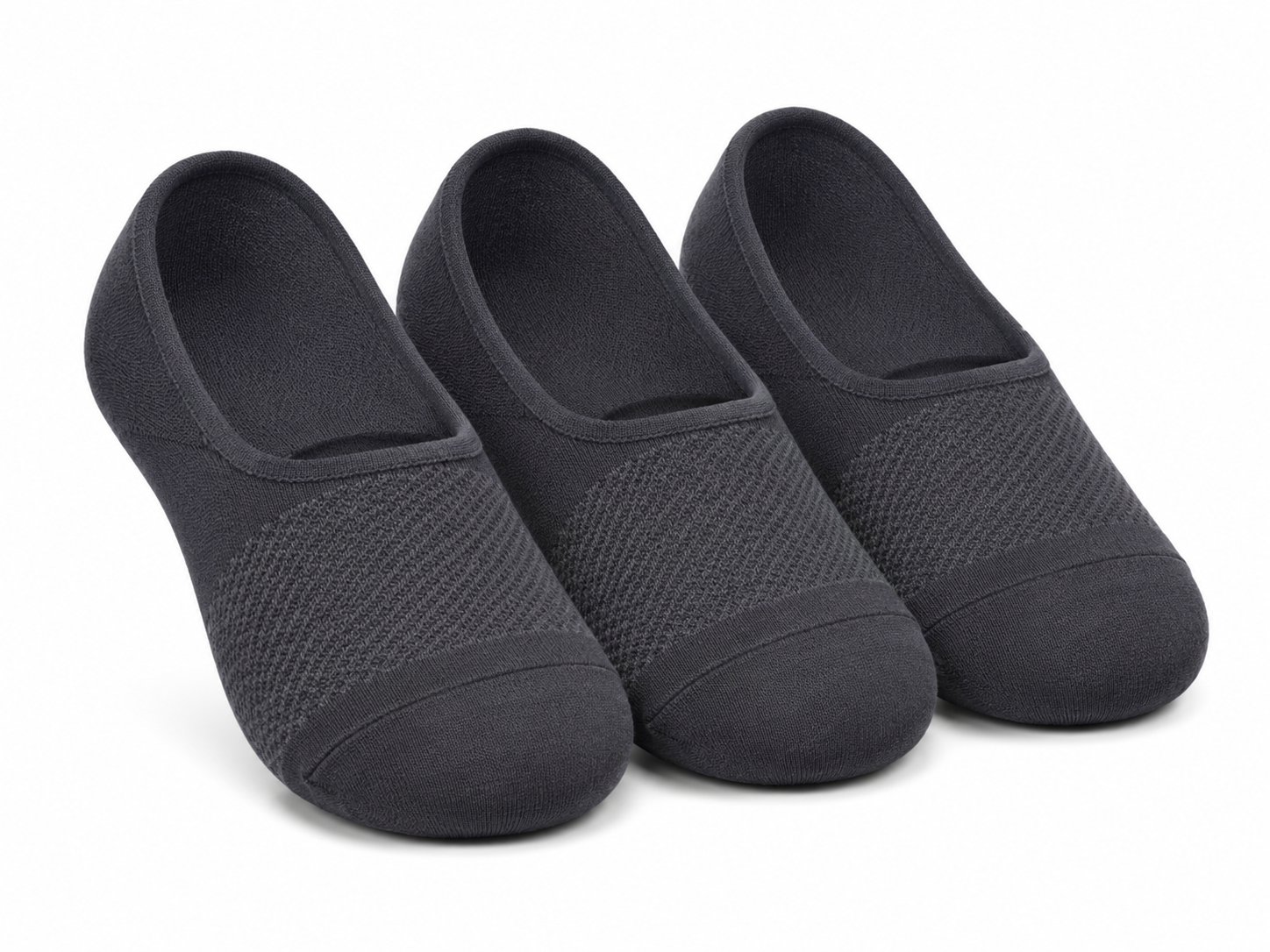 Graphite No-Show (Pack of 3)