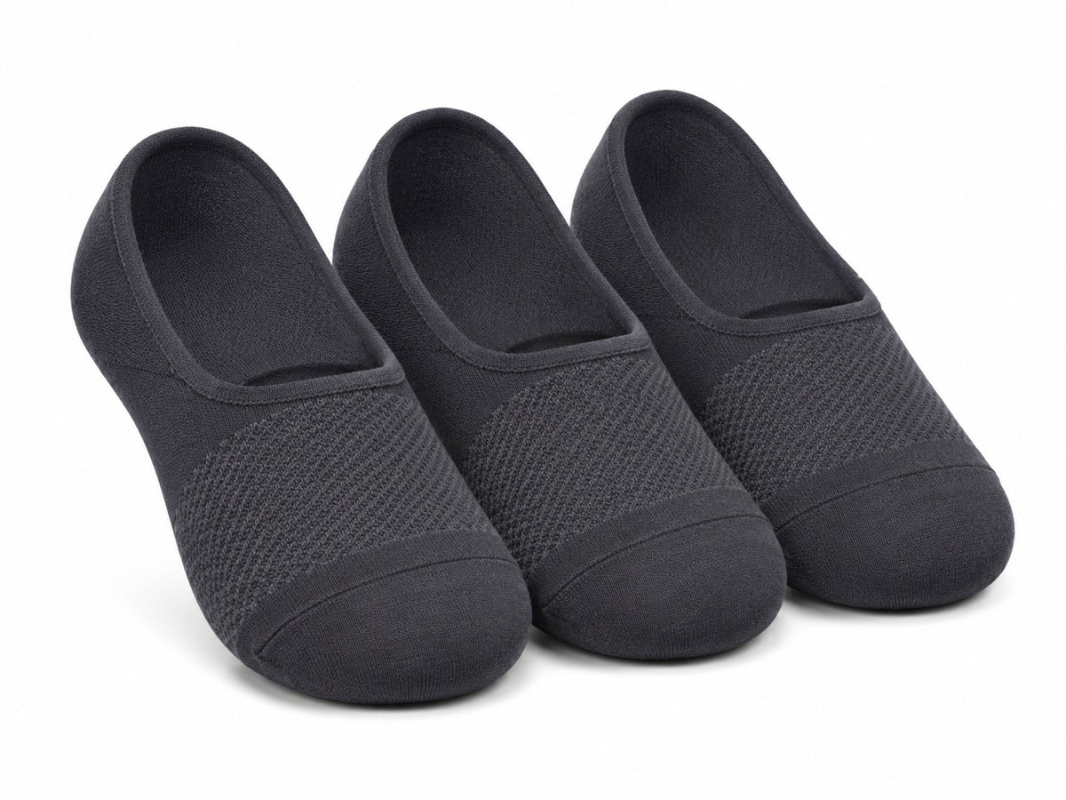 Graphite No-Show (Pack of 3)
