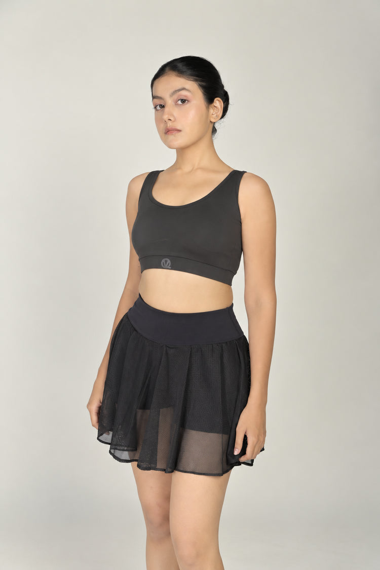 Midnight Mesh (sports bra+skort)