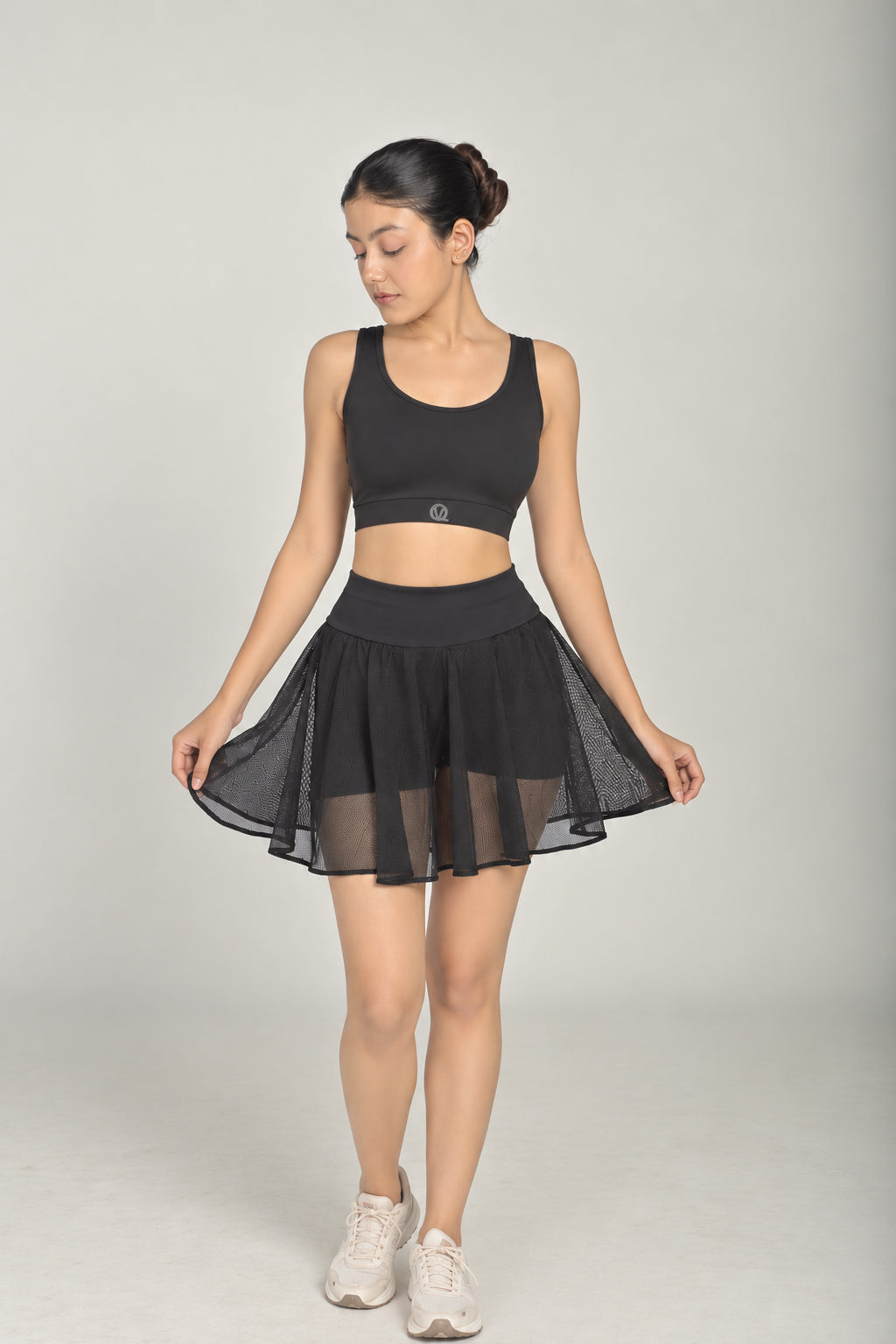 Midnight Mesh (sports bra+skort)