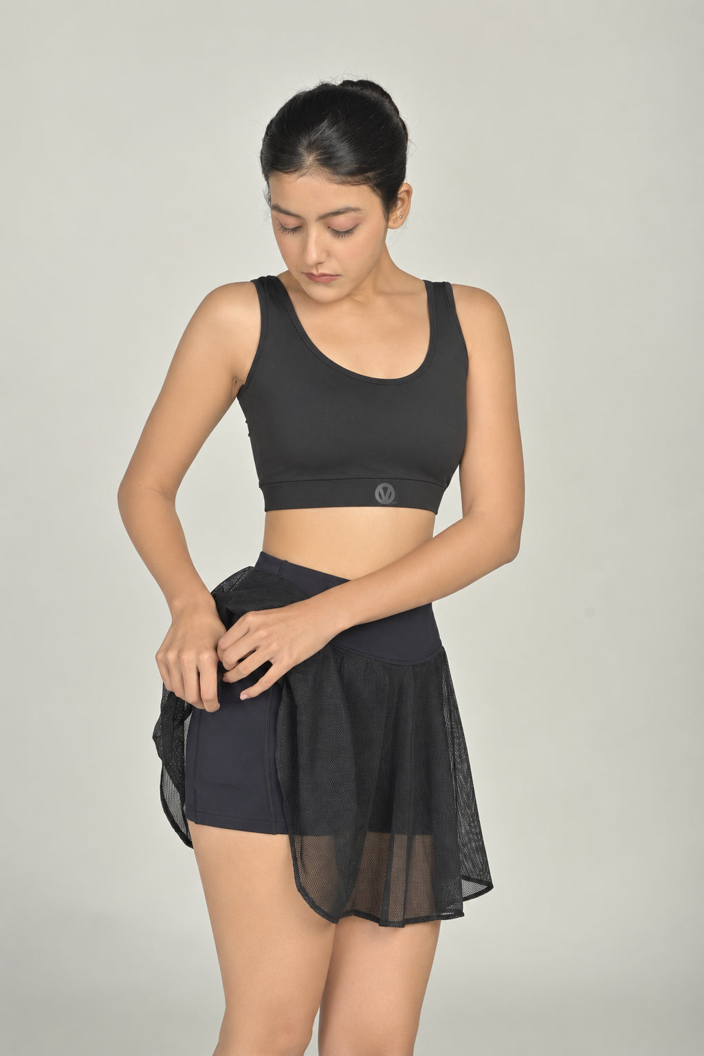 Midnight Mesh (sports bra+skort)