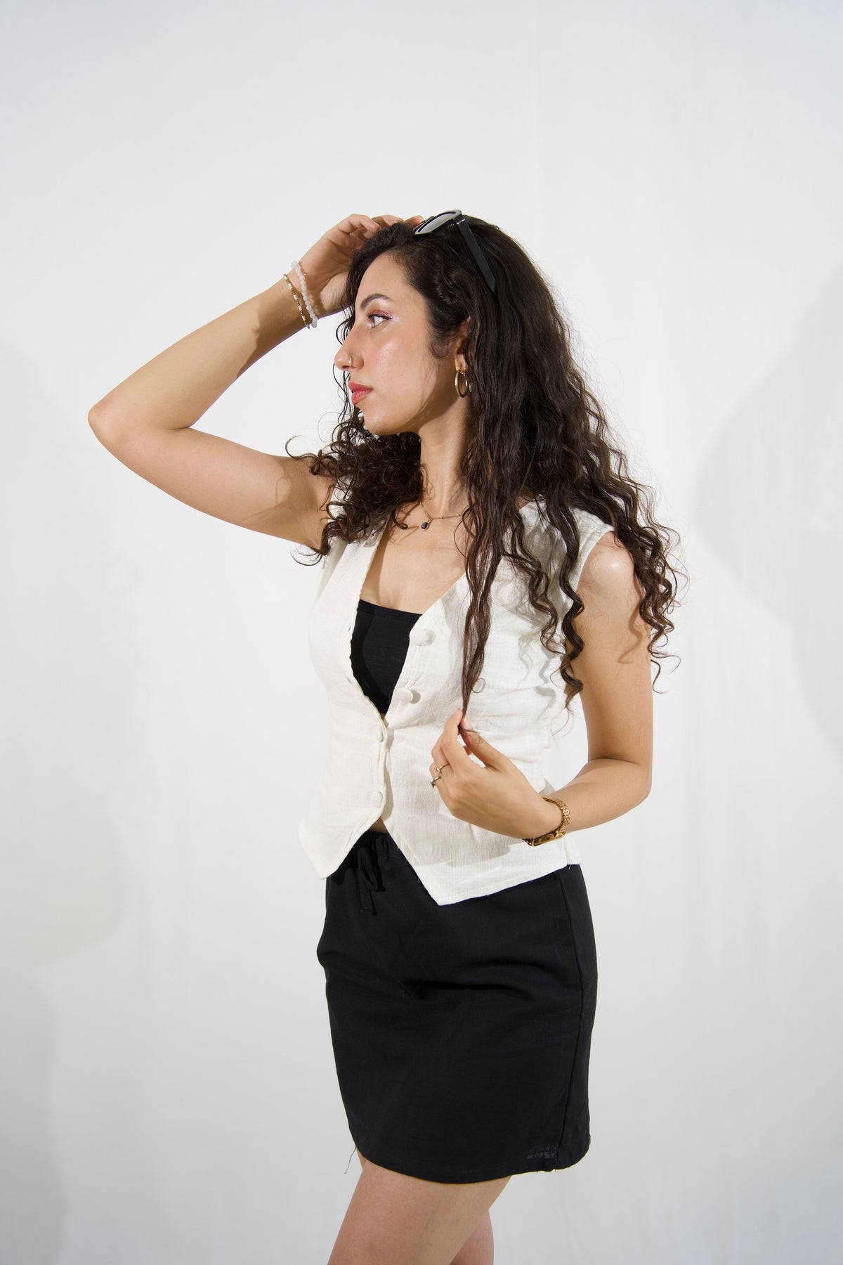 White Aks Waistcoat