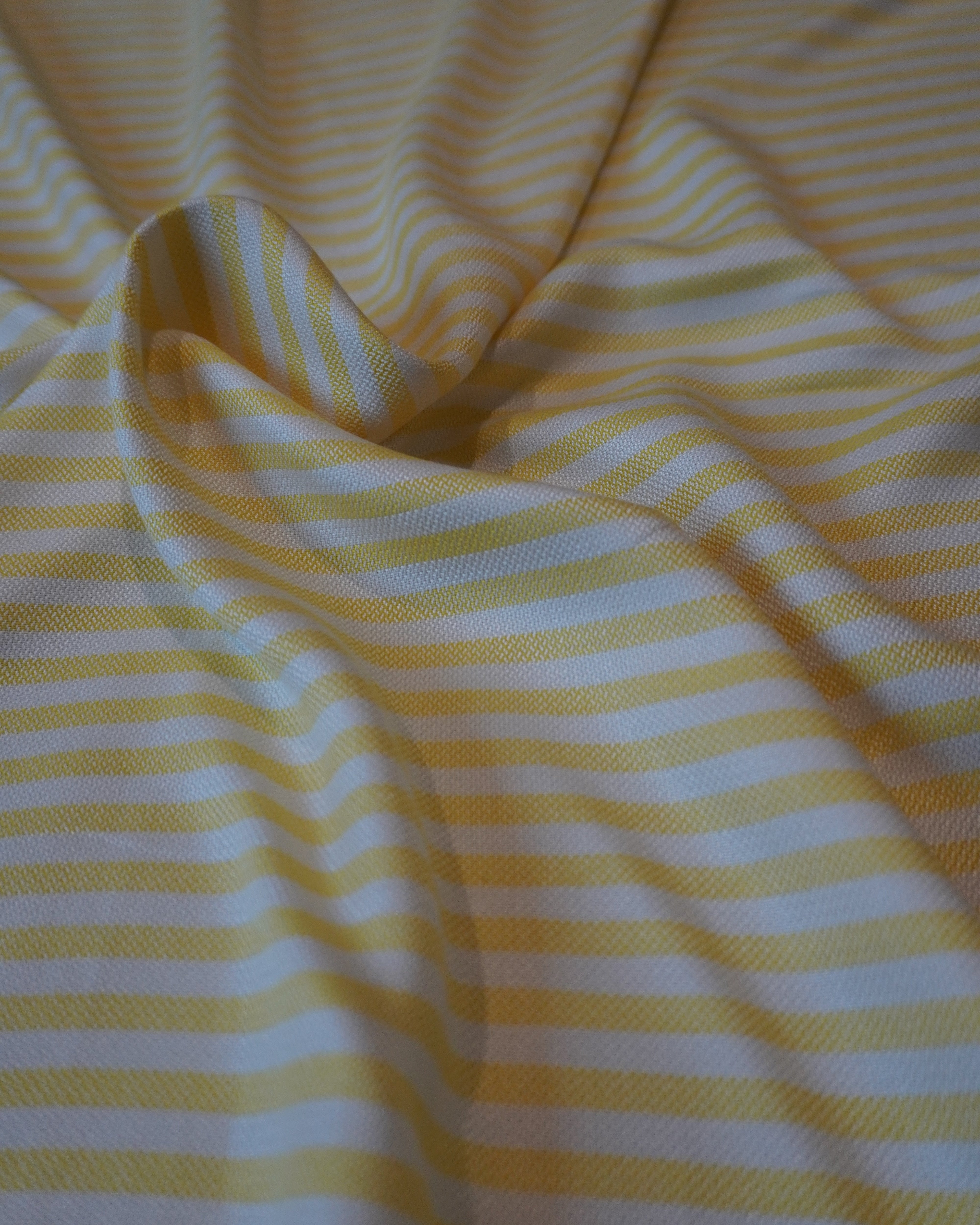 'Yellow' Striped Bamboo towel