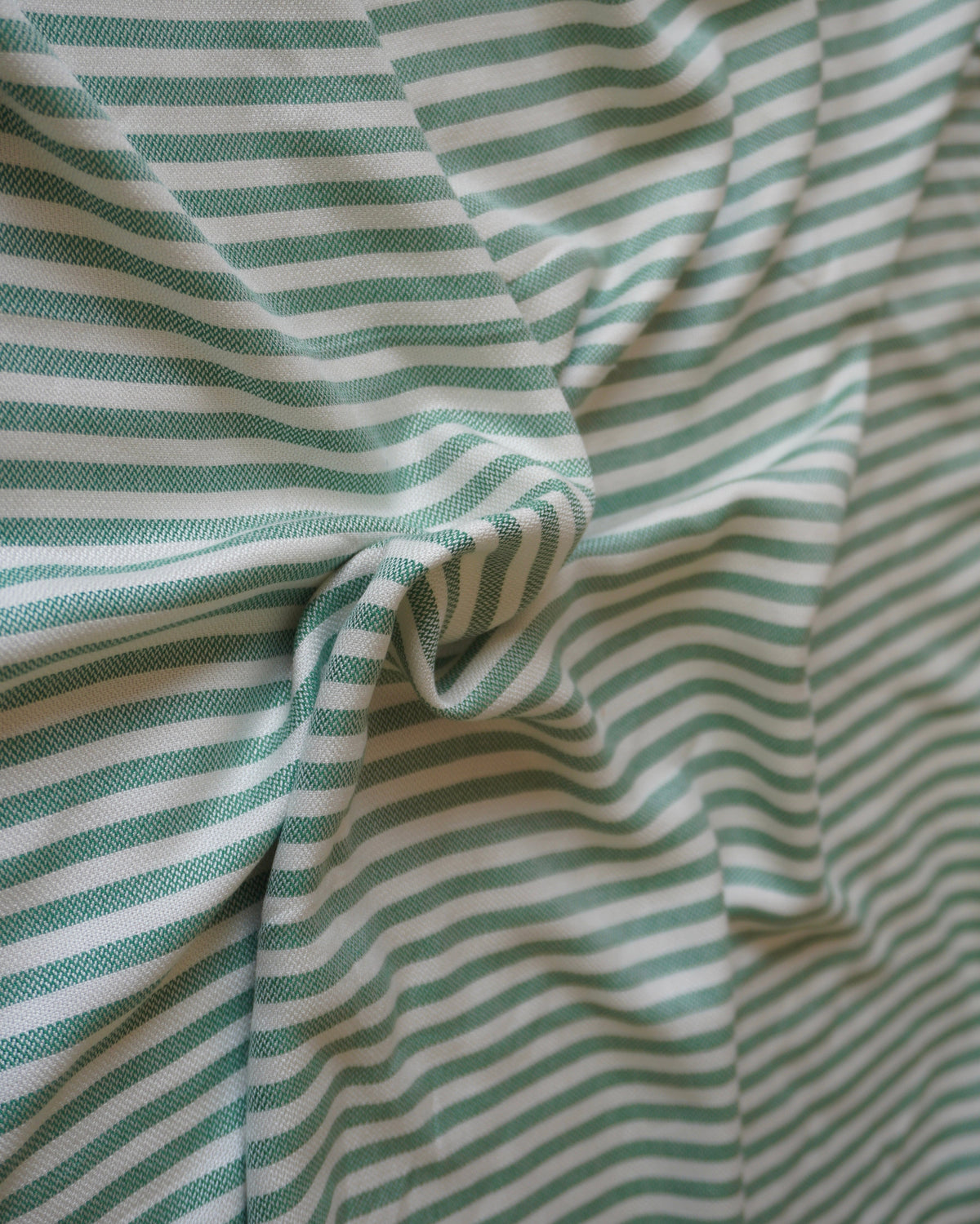 'Green Striped' Bamboo towel