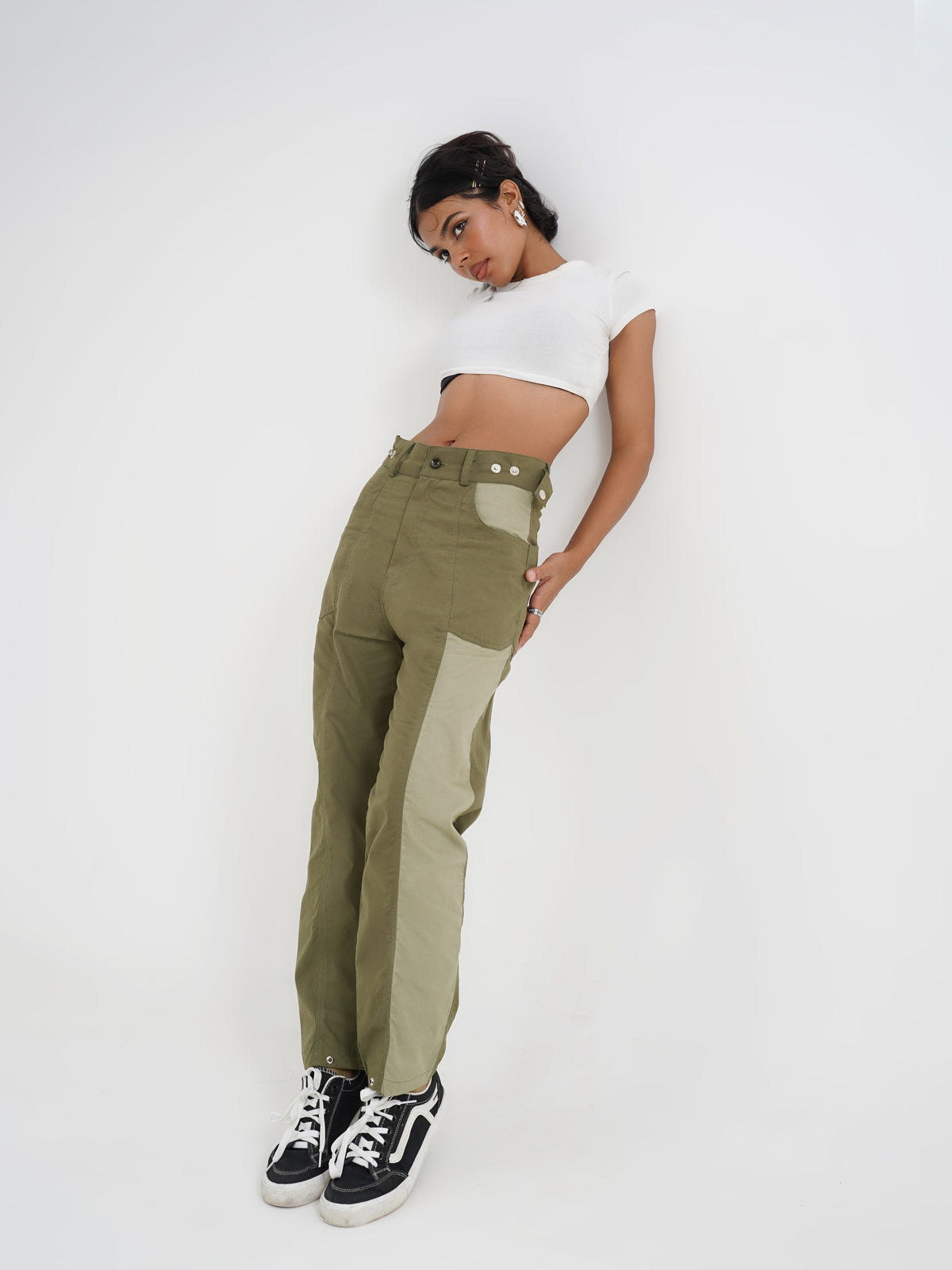 Manifest Contrast Panel Utility Trousers