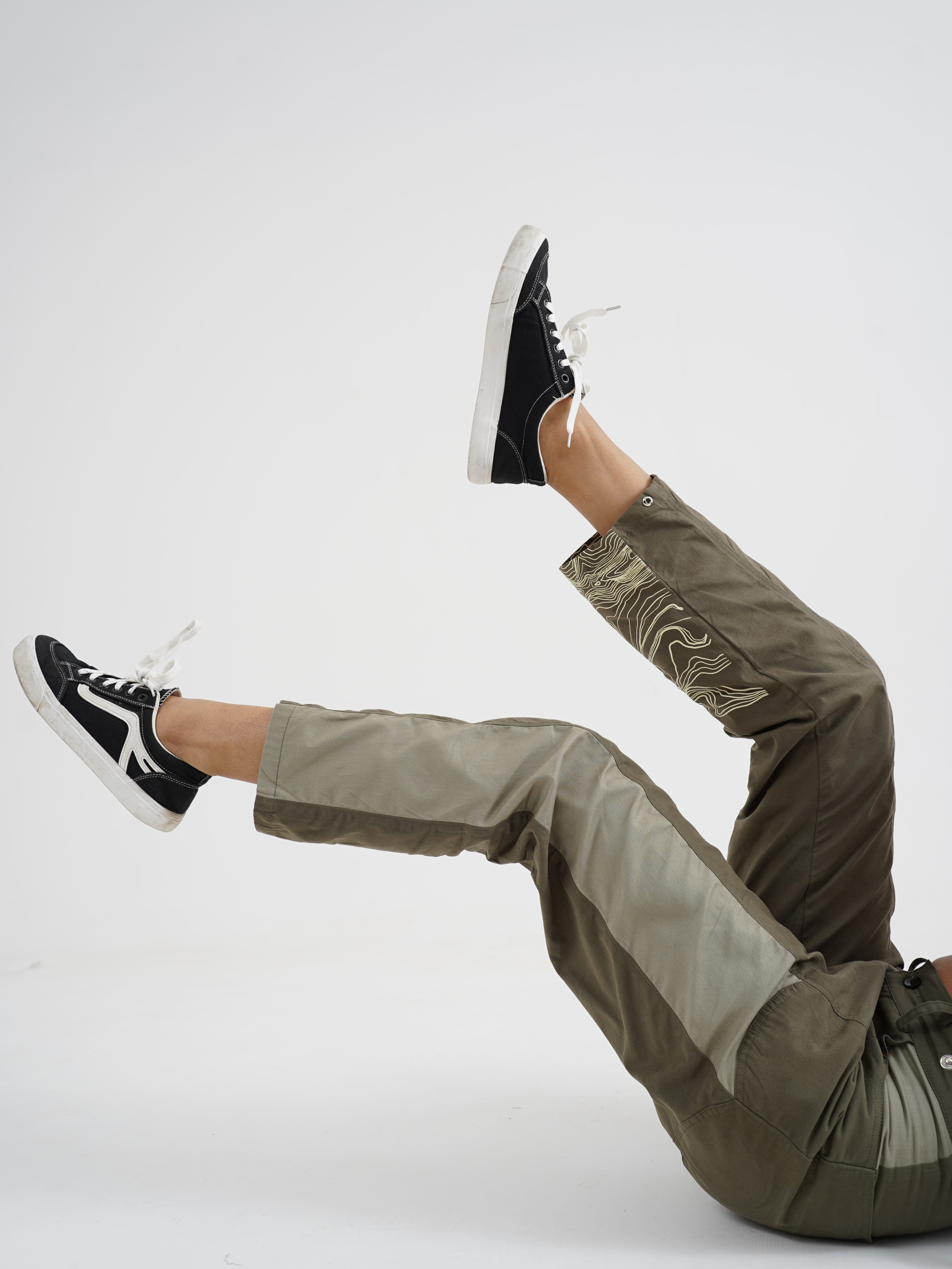 Manifest Contrast Panel Utility Trousers