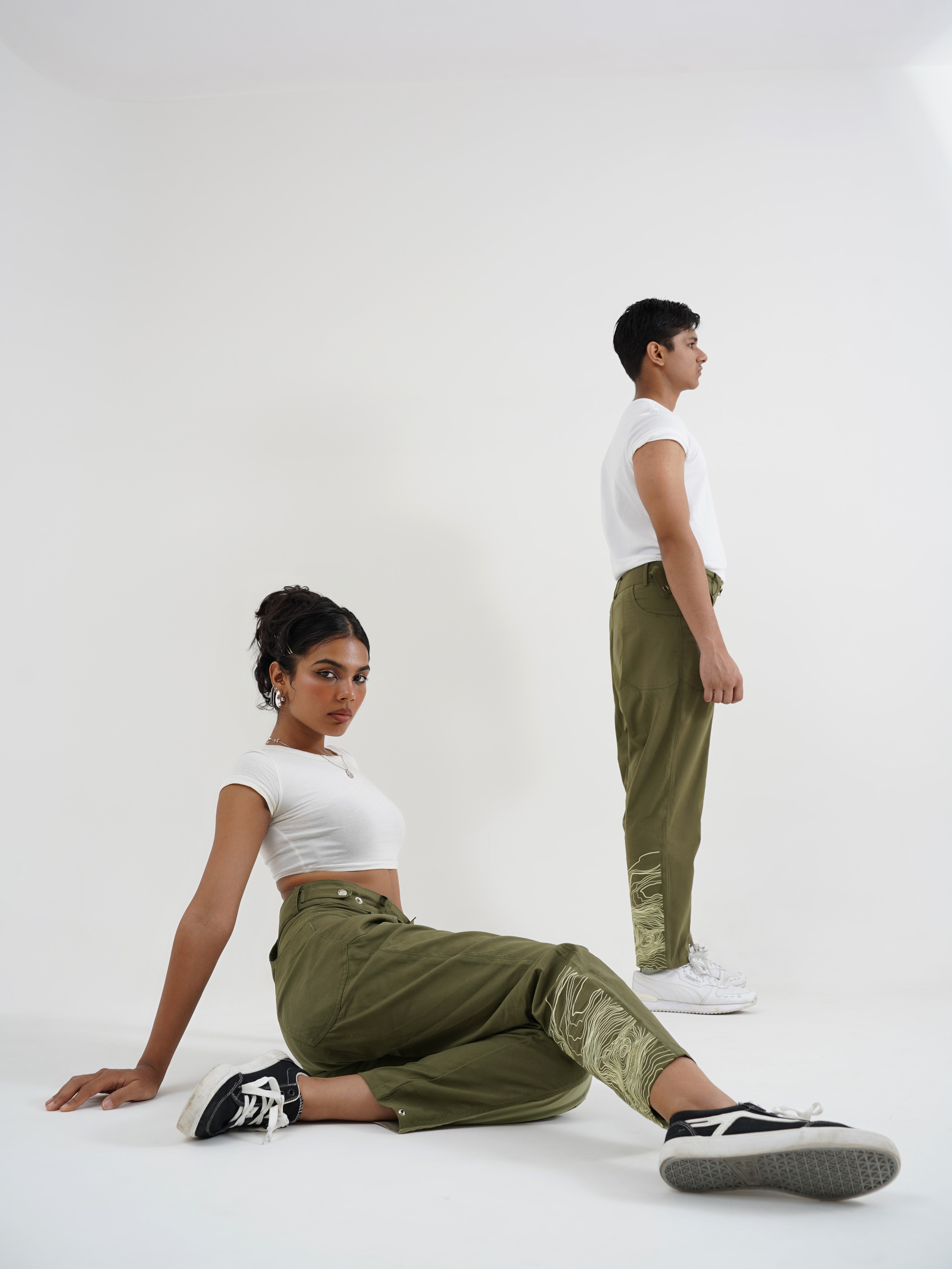 Manifest Contrast Panel Utility Trousers